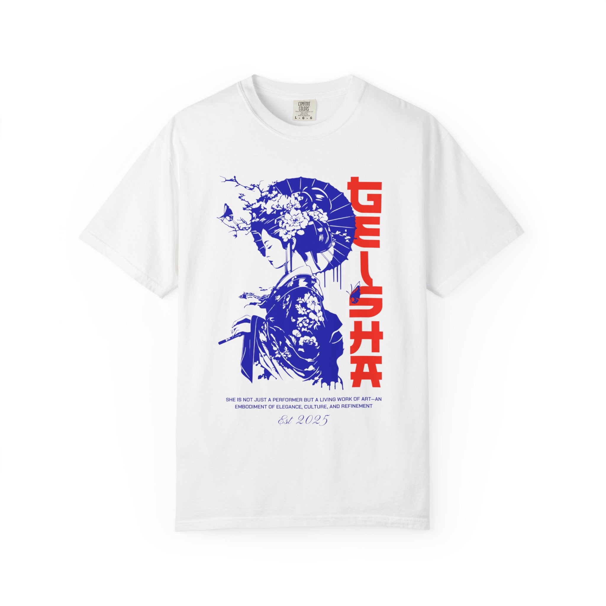 Geisha Graphic T-Shirt, Vintage Style Tee