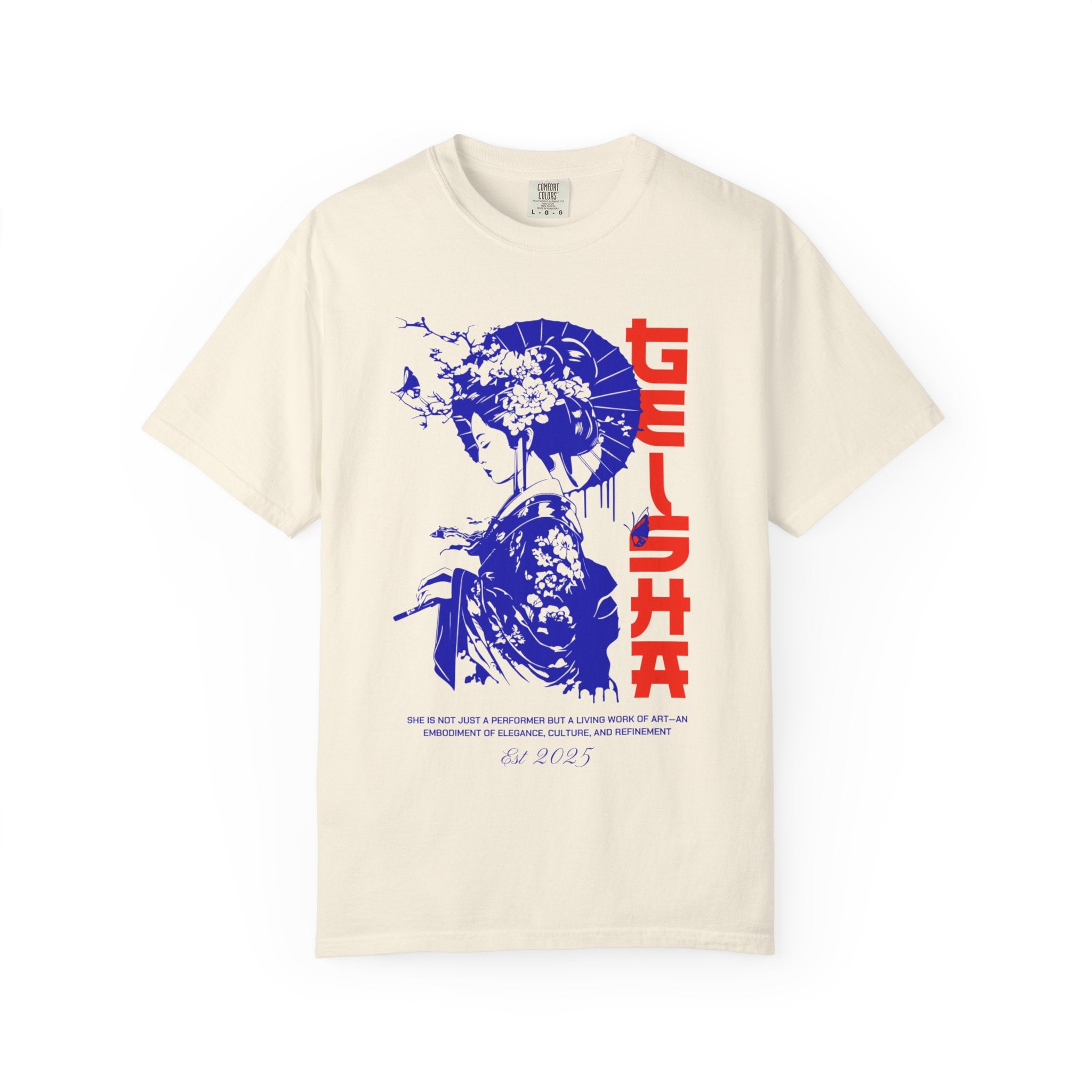 Geisha Graphic T-Shirt, Vintage Style Tee